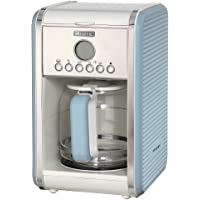 Ariete 1342 Cafetera de goteo vintage- 2000 W- 2.1 litros- Acero Inoxidable- Azul